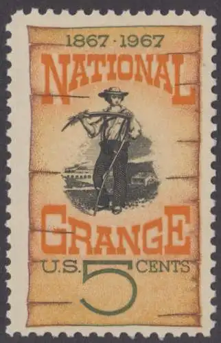 USA Michel 0919 / Scott 1323 postfrisch EINZELMARKE - 100 Jahre Farmer-Organisation „National Grange“