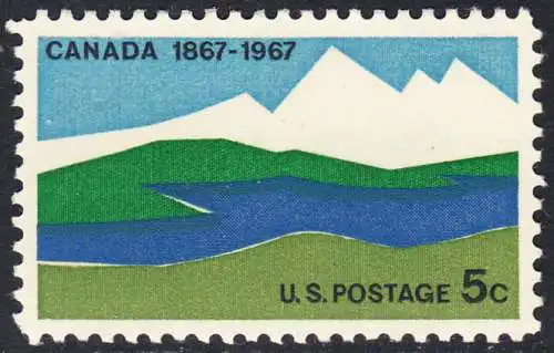 USA Michel 0921 / Scott 1324 postfrisch EINZELMARKE (a2) - 100 Jahre Dominion of Canada
