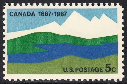 USA Michel 0921 / Scott 1324 postfrisch EINZELMARKE (a3) - 100 Jahre Dominion of Canada
