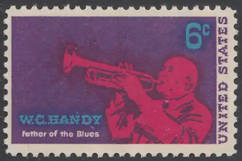 USA Michel 0982 / Scott 1372 postfrisch EINZELMARKE (Gumm.beeintr.) - William Christopher Handy; Komponist und Jazz-Musiker, Schöpfer des „Blues“ 