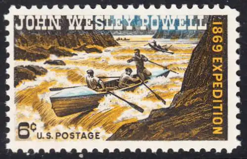 USA Michel 0984 / Scott 1374 postfrisch EINZELMARKE (a3) - 100. Jahrestag der Colorado-River-Expedition von John Wesley Powell; Geologe