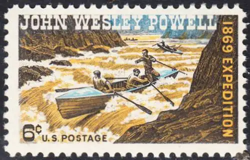 USA Michel 0984 / Scott 1374 postfrisch EINZELMARKE (a4) - 100. Jahrestag der Colorado-River-Expedition von John Wesley Powell; Geologe