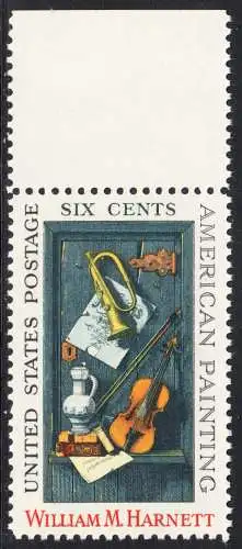 USA Michel 0998 / Scott 1386 postfrisch EINZELMARKE RAND oben - William M. Harnett, Maler