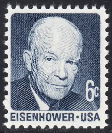 USA Michel 1005 / Scott 1393 postfrisch EINZELMARKE (a2) - Berühmte Amerikaner: Dwight David Eisenhower, 34. Präsident