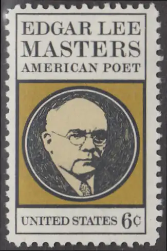 USA Michel 1007 / Scott 1405 postfrisch EINZELMARKE (a4) - Edgar Lee Masters, Dichter 