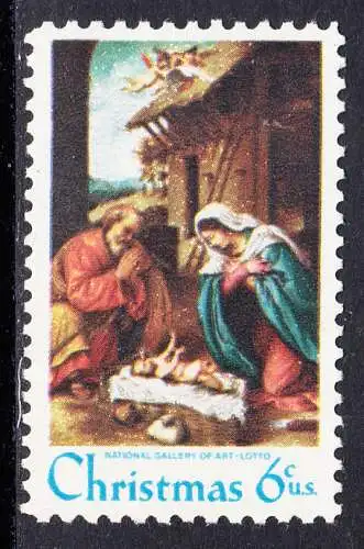 USA Michel 1016 / Scott 1414 postfrisch EINZELMARKE (a3) - Weihnachten: Die Geburt Christi