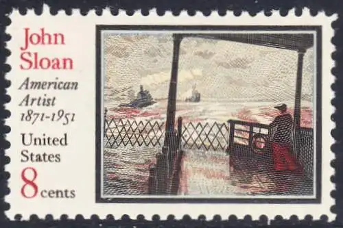 USA Michel 1045 / Scott 1433 postfrisch EINZELMARKE (a2) - John Sloan, Maler