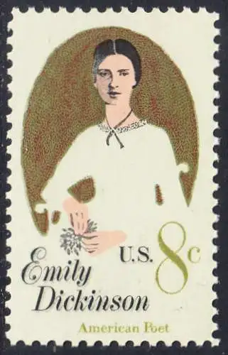 USA Michel 1048 / Scott 1436 postfrisch EINZELMARKE (a3) - Emily E. Dickinson (1830-1886), Dichterin