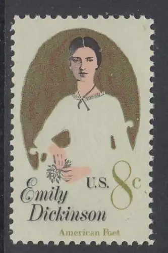 USA Michel 1048 / Scott 1436 postfrisch EINZELMARKE (a4) - Emily E. Dickinson (1830-1886), Dichterin