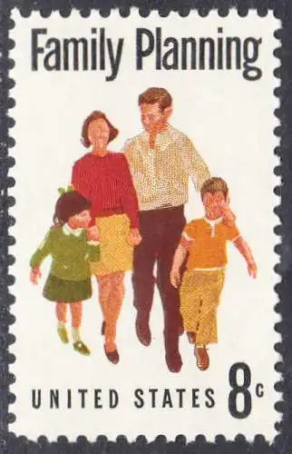USA Michel 1061 / Scott 1455 postfrisch EINZELMARKE (a2) - Familienplanung