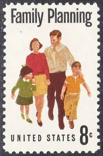 USA Michel 1061 / Scott 1455 postfrisch EINZELMARKE (a3) - Familienplanung