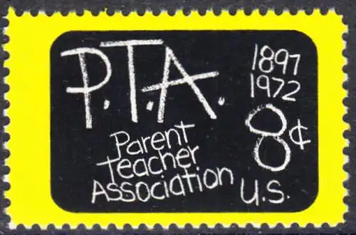 USA Michel 1078 / Scott 1463 postfrisch EINZELMARKE (a4) - 75 Jahre Eltern-Lehrer-Vereinigung: Schultafel