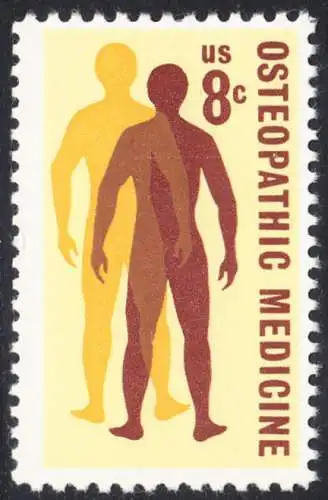 USA Michel 1084 / Scott 1469 postfrisch EINZELMARKE (a2) - 75 Jahre Amerikanische Osteologen-Vereinigung; Silhouetten menschlicher Gestalten 