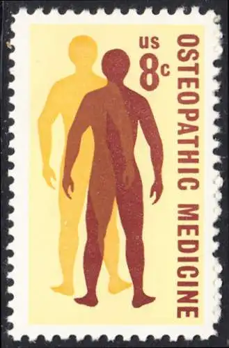 USA Michel 1084 / Scott 1469 postfrisch EINZELMARKE (a3) - 75 Jahre Amerikanische Osteologen-Vereinigung; Silhouetten menschlicher Gestalten 