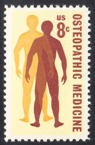 USA Michel 1084 / Scott 1469 postfrisch EINZELMARKE (a4) - 75 Jahre Amerikanische Osteologen-Vereinigung; Silhouetten menschlicher Gestalten 