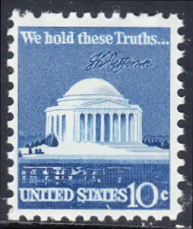 USA Michel 1127 / Scott 1510 postfrisch EINZELMARKE (a1) - Jefferson-Denkmal, Washington, DC