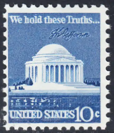 USA Michel 1127 / Scott 1510 postfrisch EINZELMARKE (a2) - Jefferson-Denkmal, Washington, DC