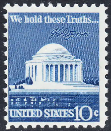 USA Michel 1127 / Scott 1510 postfrisch EINZELMARKE (a3) - Jefferson-Denkmal, Washington, DC