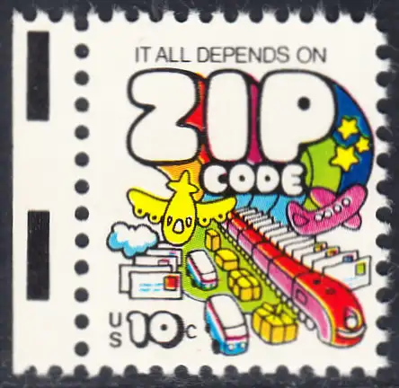 USA Michel 1129 / Scott 1511 postfrisch EINZELMARKE RAND links (a1) - Posttransport