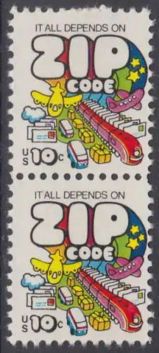 USA Michel 1129 / Scott 1511 postfrisch vert.PAAR - Posttransport