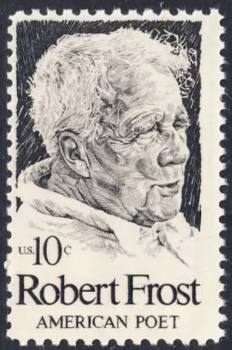 USA Michel 1133 / Scott 1526 postfrisch EINZELMARKE (a4)- Robert Lee Frost (1874-1963), Lyriker 