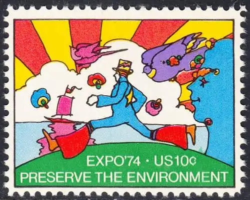 USA Michel 1134 / Scott 1527 postfrisch EINZELMARKE (a3) - Sonderausstellung EXPO ’74, Spokane