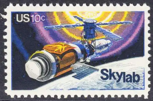 USA Michel 1136 / Scott 1529 postfrisch EINZELMARKE (a2) - Raumfahrtunternehmen Skylab