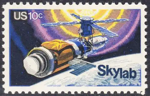 USA Michel 1136 / Scott 1529 postfrisch EINZELMARKE (a3) - Raumfahrtunternehmen Skylab