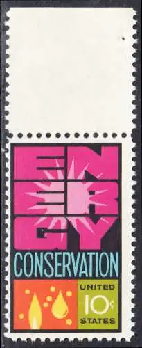 USA Michel 1156 / Scott 1547 postfrisch EINZELMARKE RAND oben (a1) - Weltenergiekonferenz