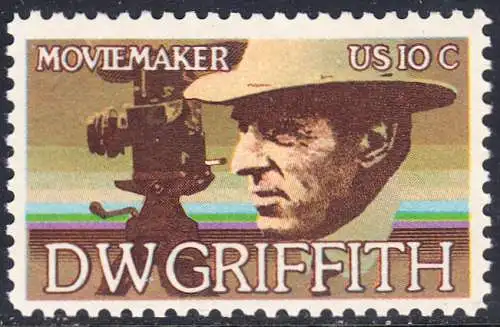 USA Michel 1173 / Scott 1555 postfrisch EINZELMRKE (a2) - Amerikanische Künstler: David Wark Griffith, Filmregissuer und -produzent