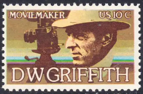 USA Michel 1173 / Scott 1555 postfrisch EINZELMRKE (a3) - Amerikanische Künstler: David Wark Griffith, Filmregissuer und -produzent