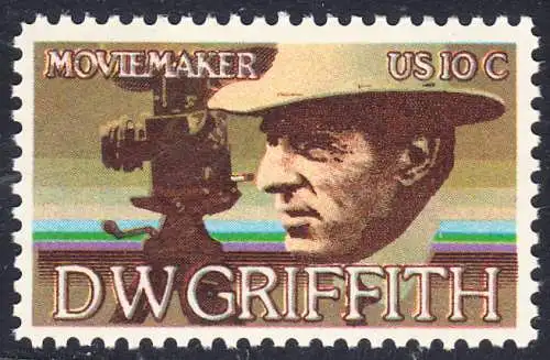 USA Michel 1173 / Scott 1555 postfrisch EINZELMRKE (a4) - Amerikanische Künstler: David Wark Griffith, Filmregissuer und -produzent