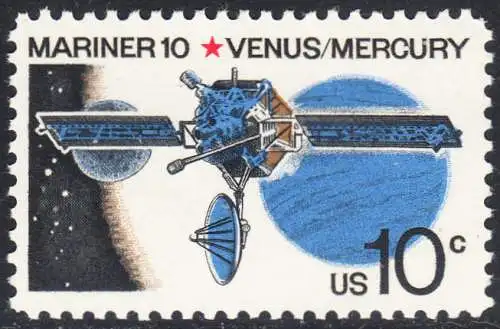 USA Michel 1170 / Scott 1557 postfrisch EINZELMARKE (a2) - Mariner-10-Programm zur Erforschung der Planeten Venus und Merkur