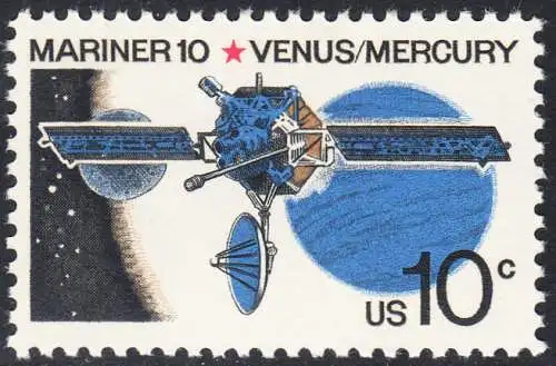USA Michel 1170 / Scott 1557 postfrisch EINZELMARKE (a3) - Mariner-10-Programm zur Erforschung der Planeten Venus und Merkur