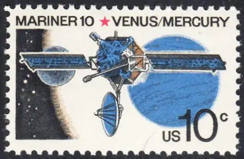 USA Michel 1170 / Scott 1557 postfrisch EINZELMARKE (a4) - Mariner-10-Programm zur Erforschung der Planeten Venus und Merkur