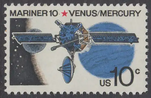 USA Michel 1170 / Scott 1557 postfrisch EINZELMARKE (Gumm.beeintr.) - Mariner-10-Programm zur Erforschung der Planeten Venus und Merkur