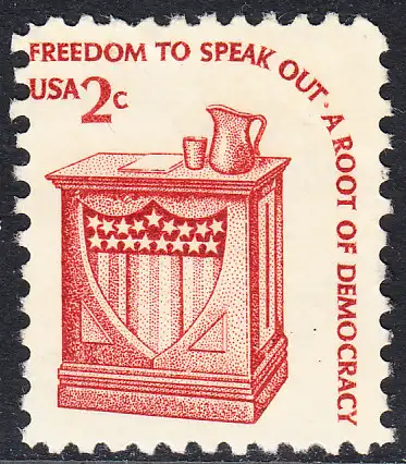 USA Michel 1321 / Scott 1582 postfrisch EINZELMARKE (a2) - Americana-Ausgabe: Rednerpult