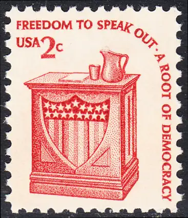 USA Michel 1321 / Scott 1582 postfrisch EINZELMARKE (a3) - Americana-Ausgabe: Rednerpult