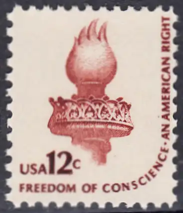 USA Michel 1458A / Scott 1594 postfrisch EINZELMARKE (a3) - Americana-Ausgabe: Fackel der Freiheitsstatue