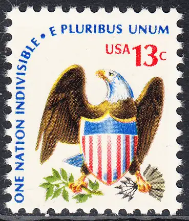 USA Michel 1196 / Scott 1596 postfrisch EINZELMARKE (a2) - Americana-Ausgabe: Adler mit Wappenschild