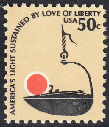 USA Michel 1396 / Scott 1608 postfrisch EINZELMARKE - Americana-Ausgabe: Betty-Lampe