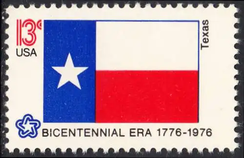 USA Michel 1230 / Scott 1660 postfrisch EINZELMARKE  - Staats-Flaggen: Texas
