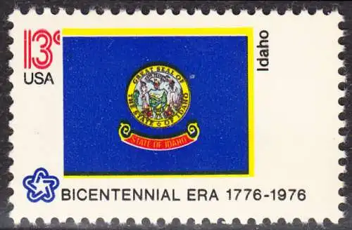 USA Michel 1245 / Scott 1675 postfrisch EINZELMARKE - Staats-Flaggen: Idaho
