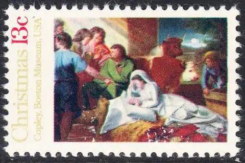 USA Michel 1289 / Scott 1701 postfrisch EINZELMARKE (a2) - Weihnachten; Geburt Christi 