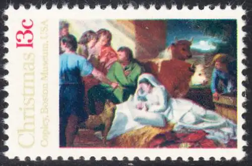 USA Michel 1289 / Scott 1701 postfrisch EINZELMARKE (a3) - Weihnachten; Geburt Christi 