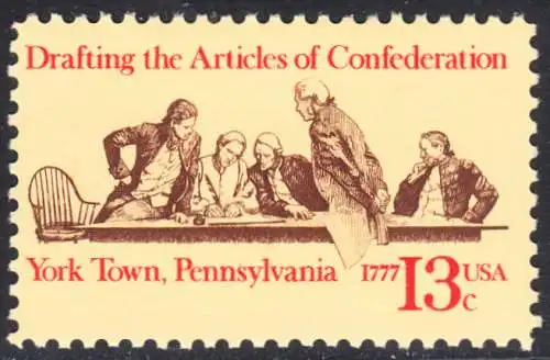 USA Michel 1312 / Scott 1726 postfrisch EINZELMARKE (a2) - Unabhängigkeit der Vereinigten Staaten von Amerika: 200. Jahrestag der Unterzeichnung der Bündnisvereinbarungen des amerikanischen Bundes, Mitglieder des kontinentalen Kongresses beim...