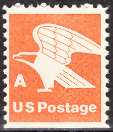 USA Michel 1341D / Scott 1736 postfrisch Einzelmarke (unten ungezähnt) - Adler; Emblem der US-Post