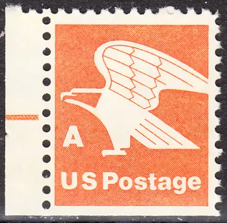 USA Michel 1341D / Scott 1736 postfrisch Einzelmarke RAND links (unten ungezähnt) - Adler; Emblem der US-Post
