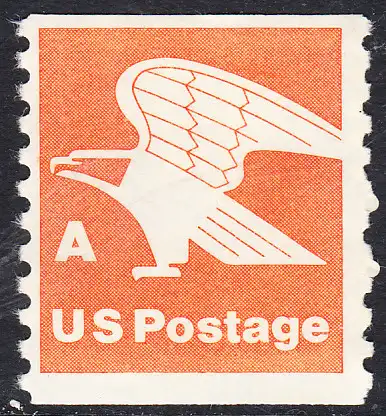 USA Michel 1341C / Scott 1743 postfrisch EINZELMARKE (coil / a2) - Adler; Emblem der US-Post