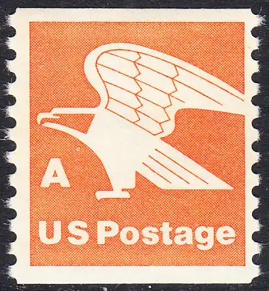 USA Michel 1341C / Scott 1743 postfrisch EINZELMARKE (coil / a3) - Adler; Emblem der US-Post